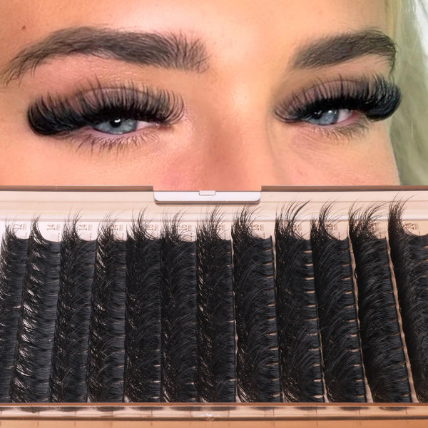 Geeneiya 200D Lash Extension Kit 12-20mm D Curl Thick DIY Eyelash