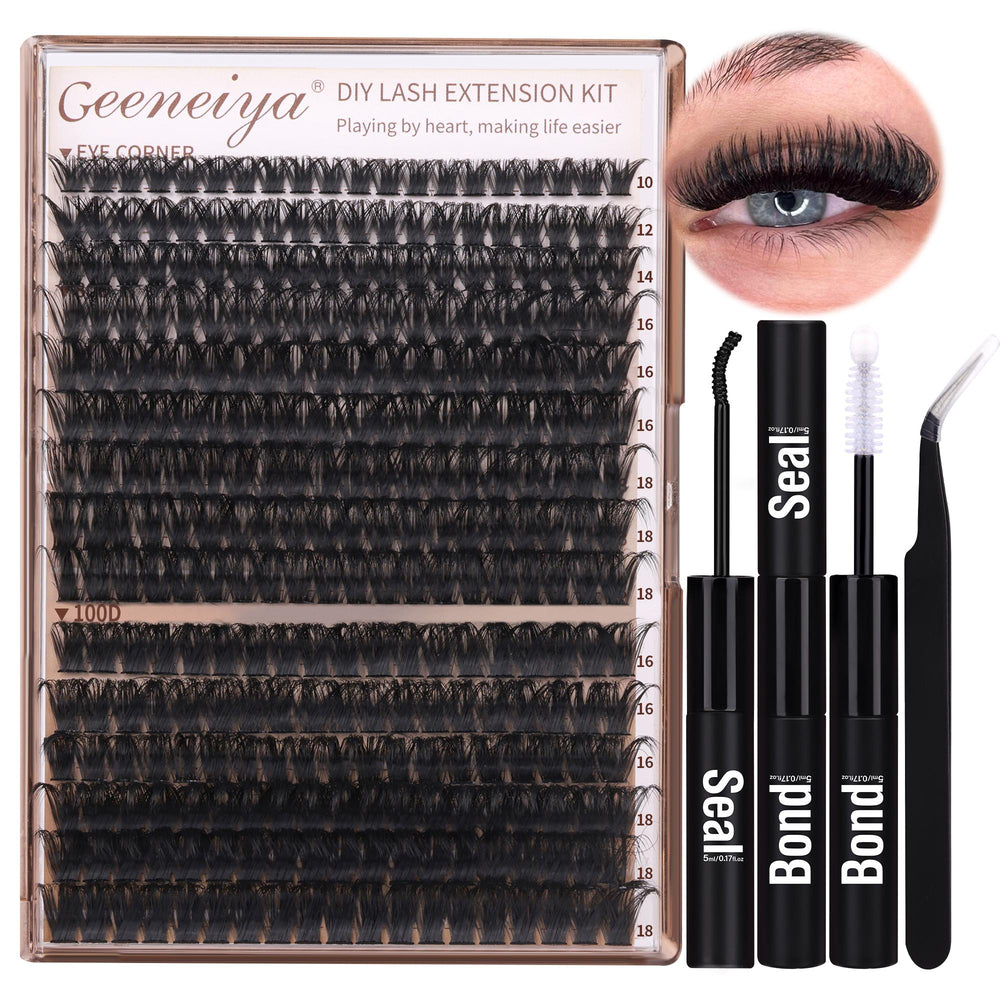 Volume Lash Clusters Kit DIY Lash Extension Kit D Curvature