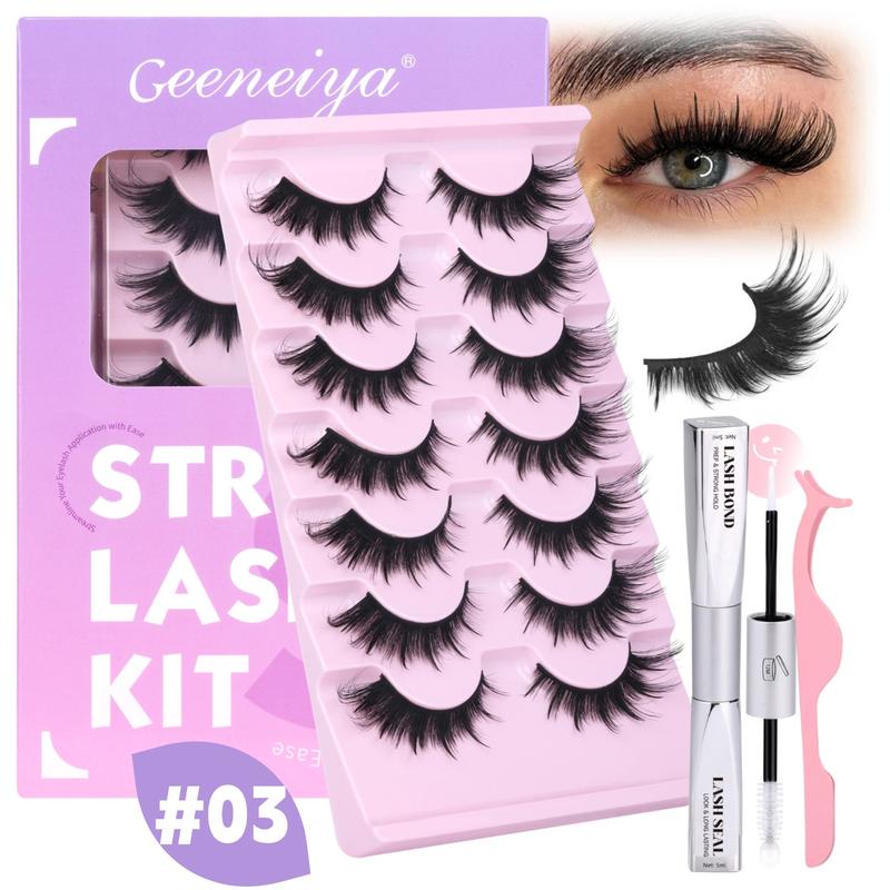 Geeneiya Fluffy Strip Lashes with Spikes